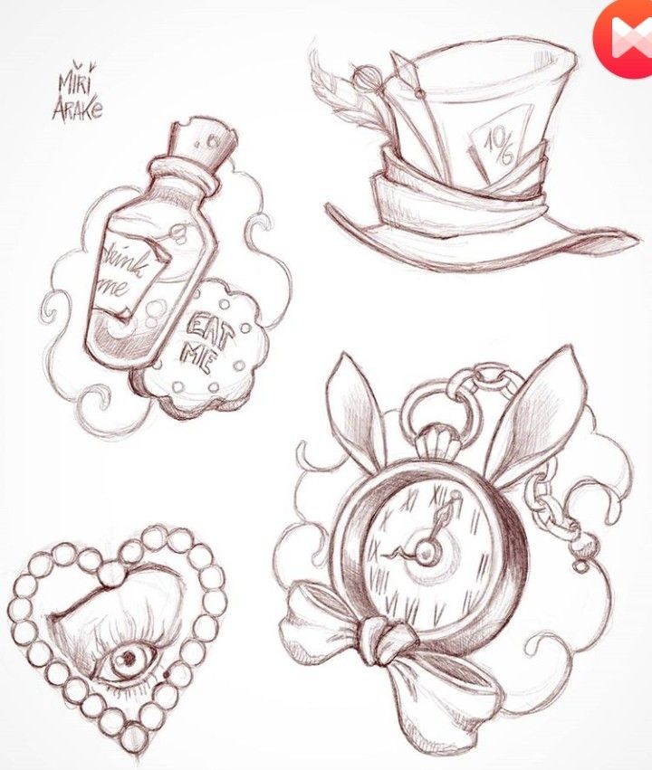 Featured image of post Alice In Wonderland Tattoo Sketches