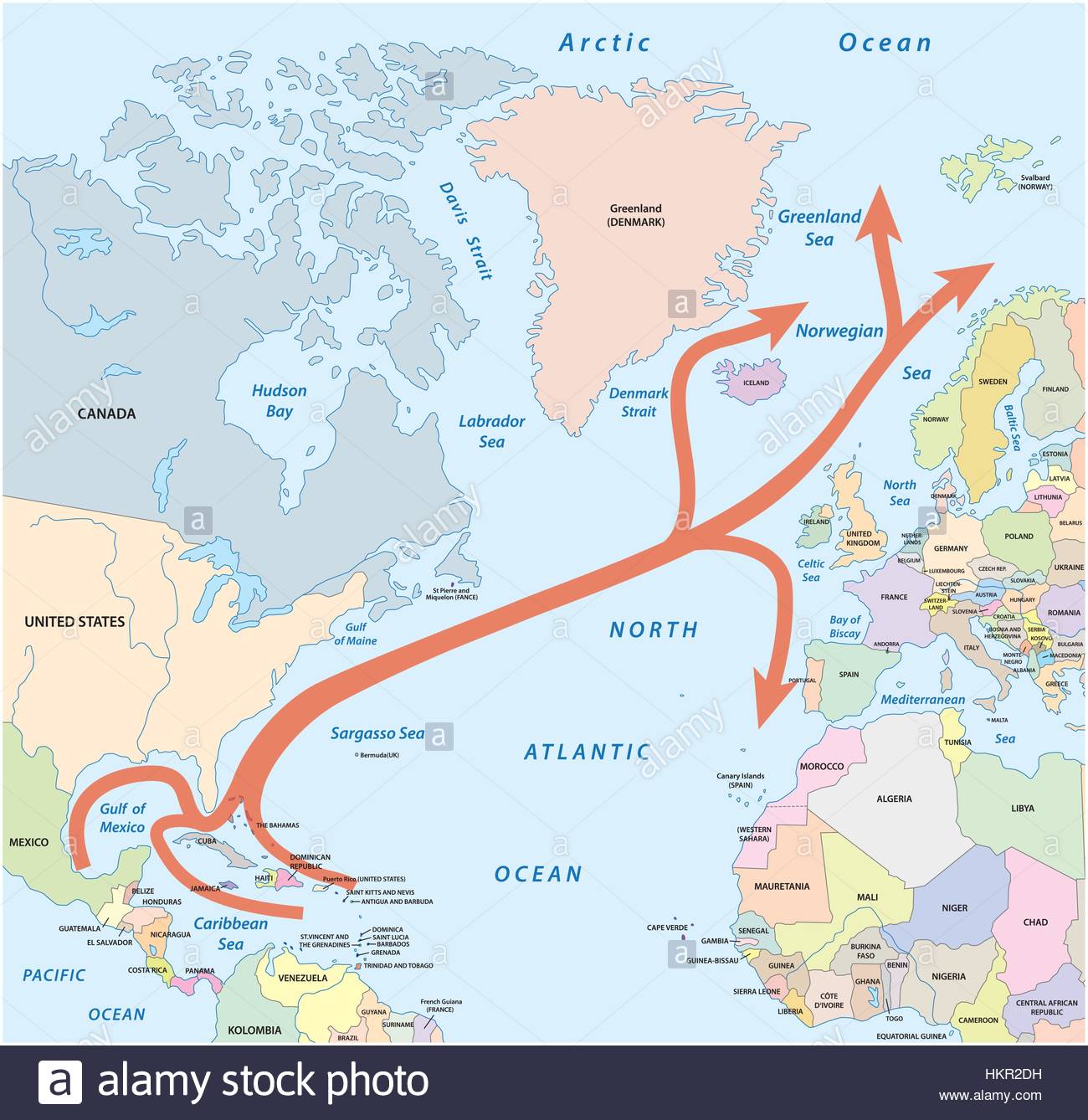 picture Atlantic Ocean Road Map