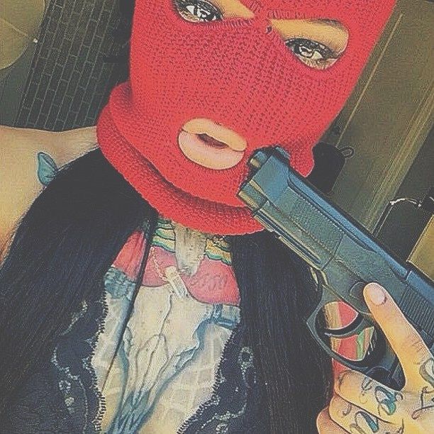 pix Balaclava Aesthetic Gun