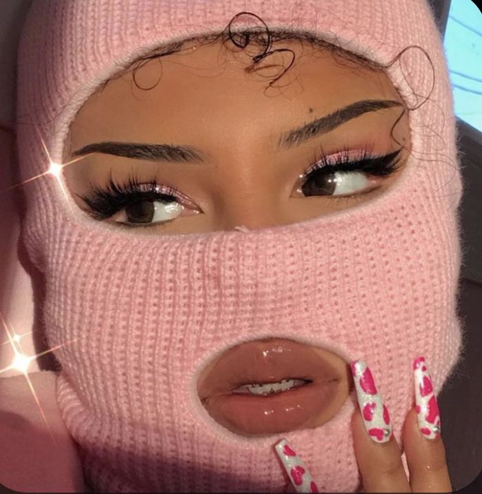 images Balaclava Aesthetic Pink