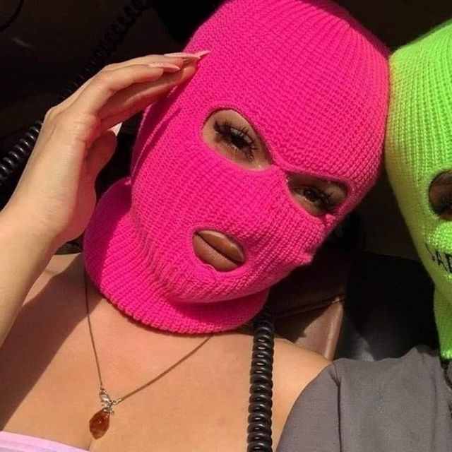 picture Balaclava Aesthetic Pink