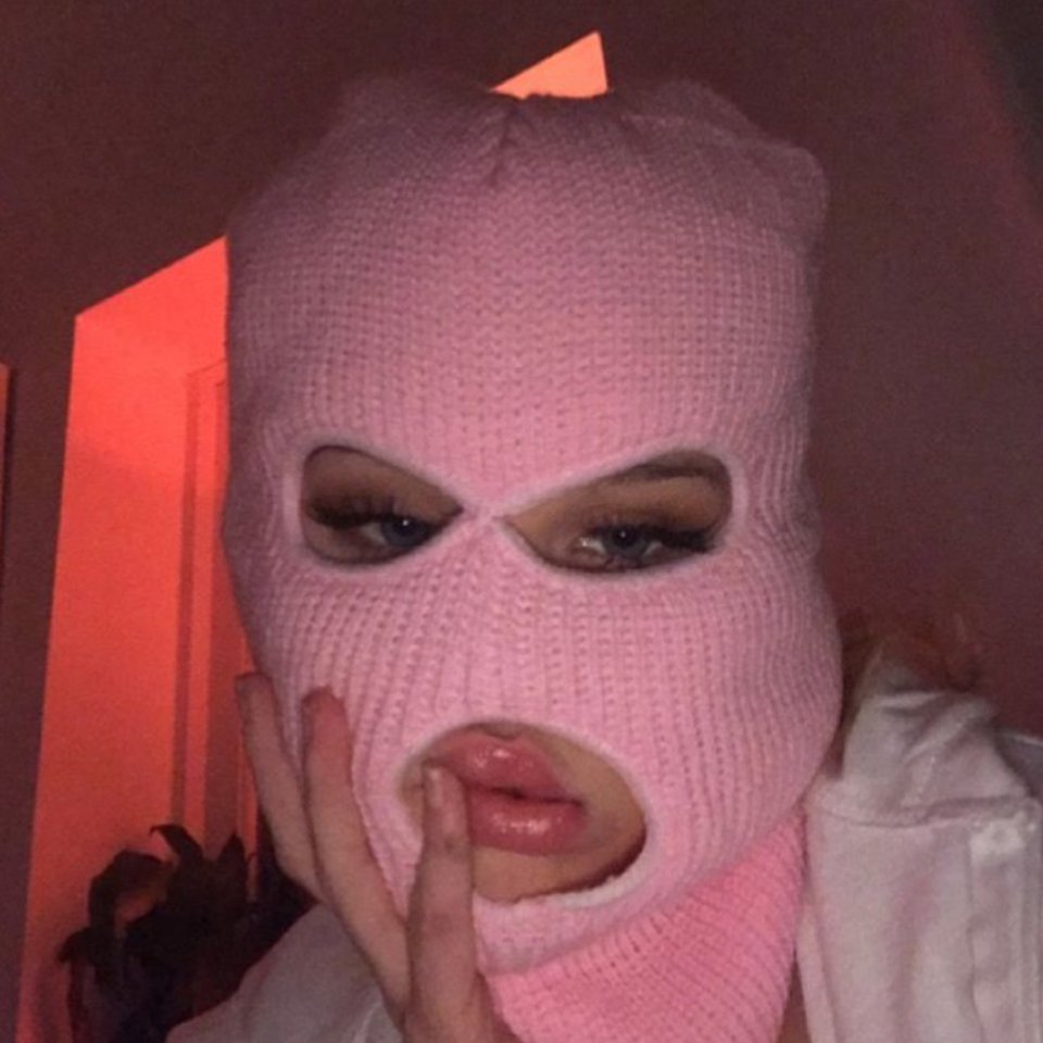 picture Balaclava Aesthetic Pink