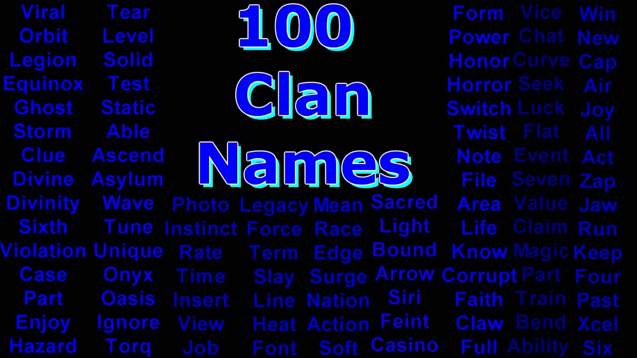 pics Cool Clan Names For Fortnite