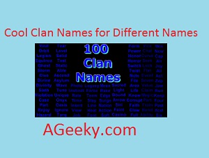 pix Cool Clan Names For Gaming