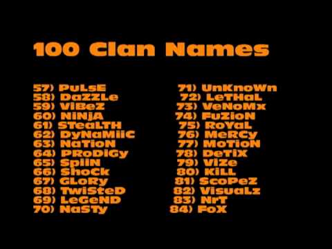 pics Cool Clan Names