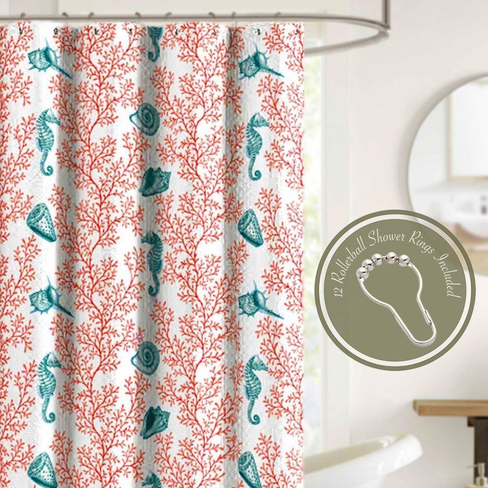 wallpapers Coral Shower Curtain Sets