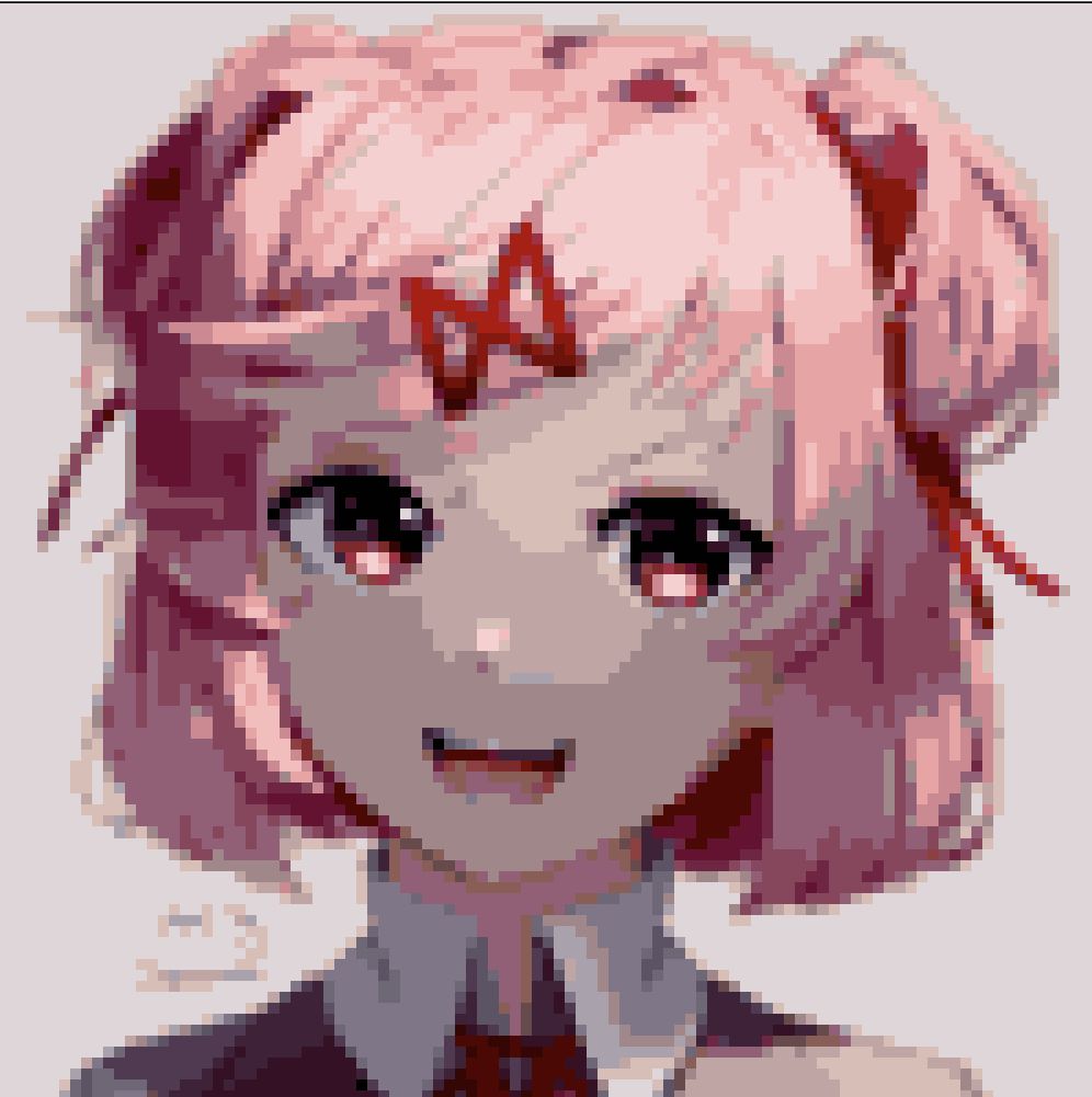 wallpapers Ddlc Natsuki Pixel Art