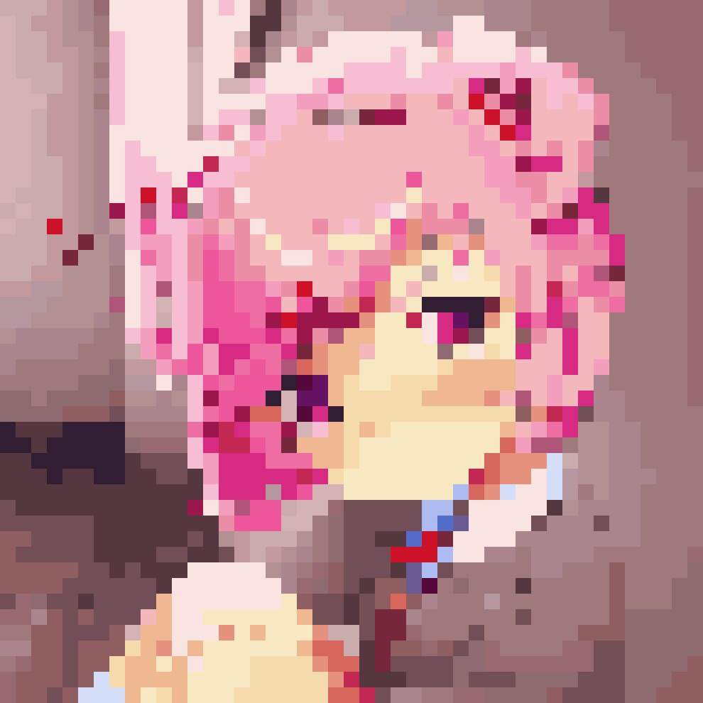 pix Ddlc Natsuki Pixel Art