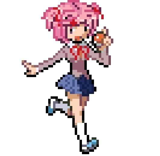 pic Ddlc Pixel Art Grid