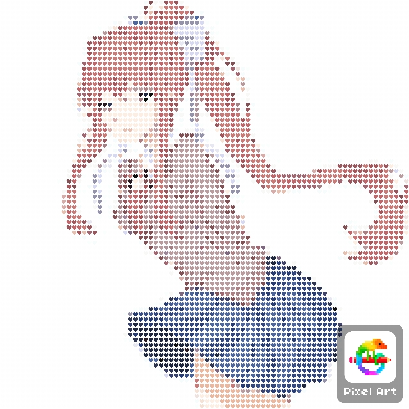 wallpapers Ddlc Pixel Art Grid