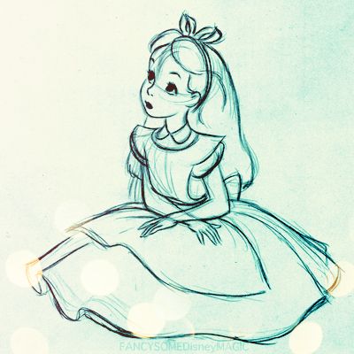 photo Disney Alice In Wonderland Sketches