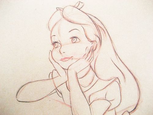 pics Disney Alice In Wonderland Sketches