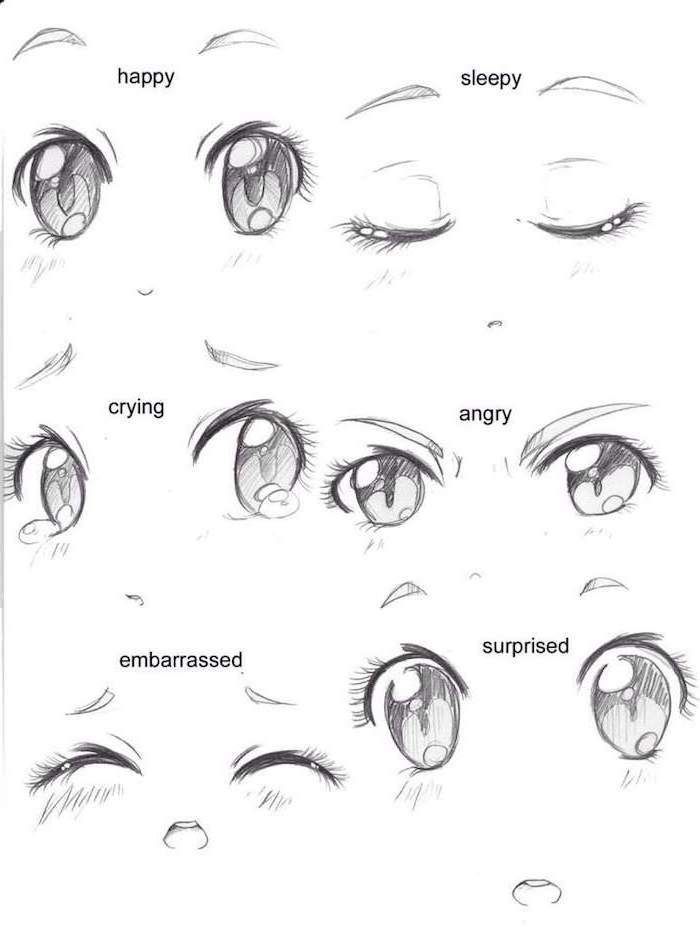 pic Eye Drawing Anime Cute