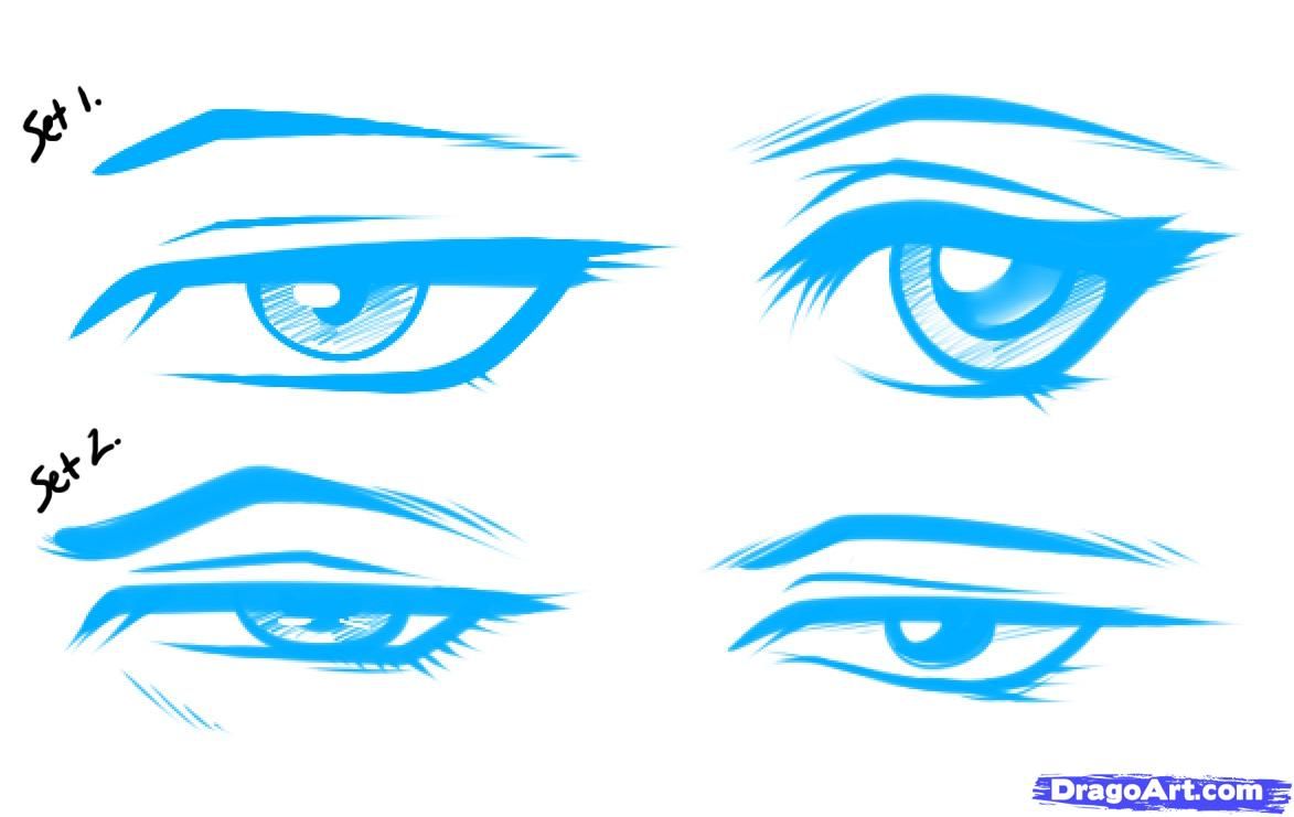 photo Eye Drawing Anime Male