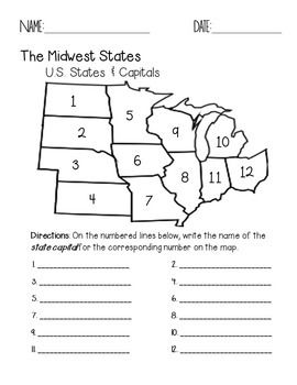 pic Free Printable Blank Map Of Midwest States