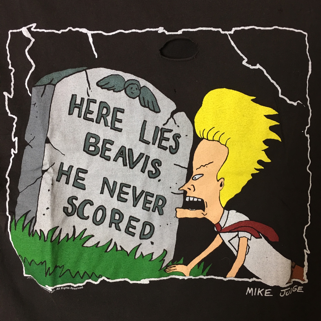 pix Here Lies Beavis He Never Scored Shirt