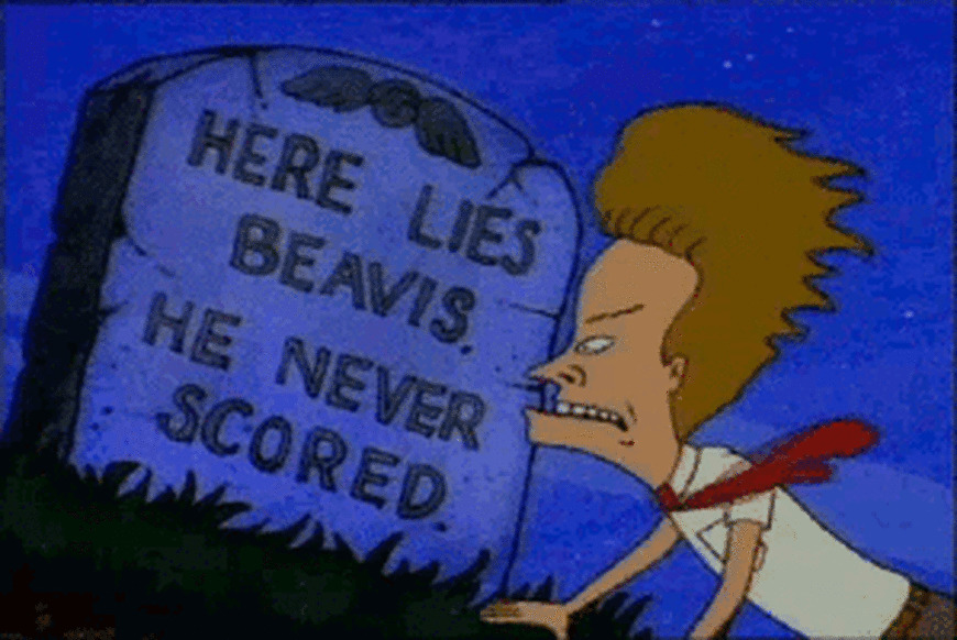 images Here Lies Beavis He Never Scored Shirt