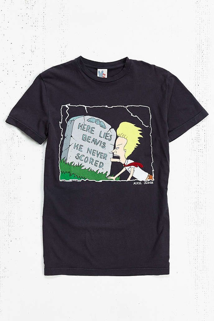 picture Here Lies Beavis He Never Scored Shirt