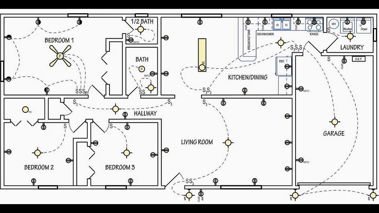 picture House Electrical Plan Layout