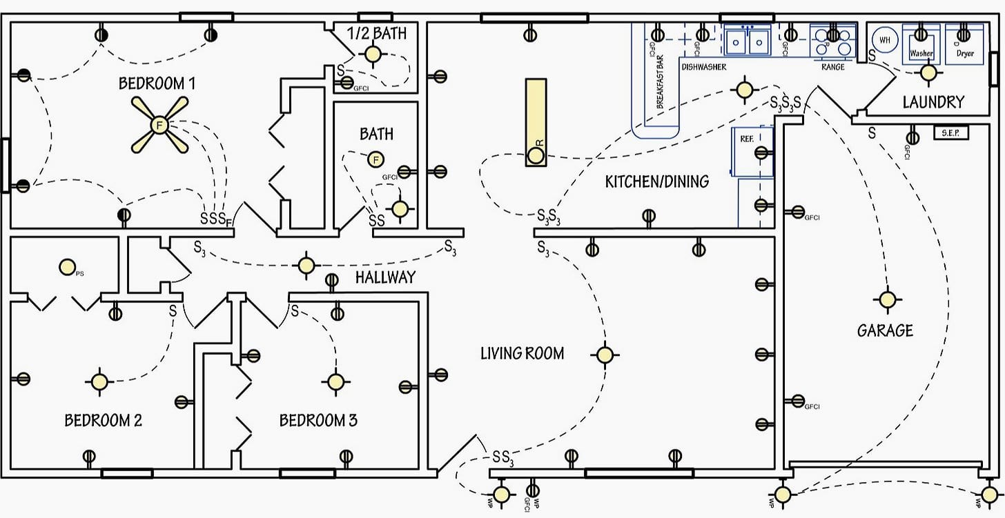 images House Electrical Plan Sample