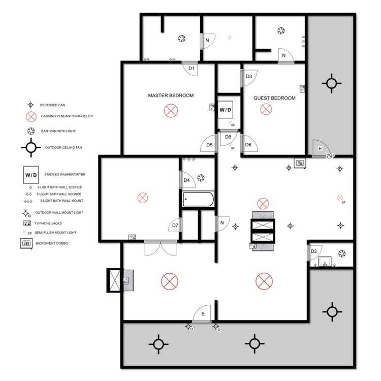 pix House Electrical Plan Sample