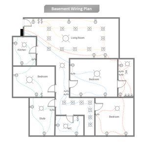 picture House Electrical Plan Sample