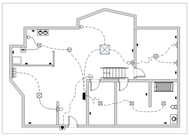 photo House Electrical Plan Sample