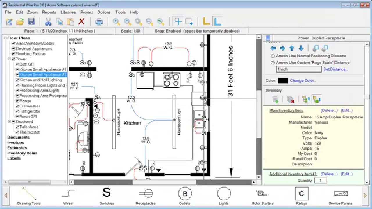 picture House Electrical Plan Software