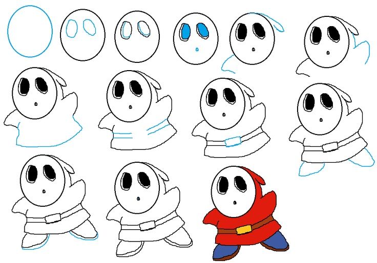 images How To Draw Mario Characters Step By Step