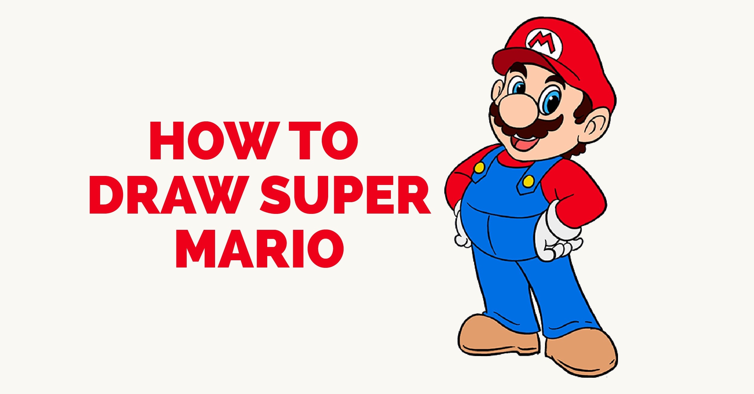 pics How To Draw Mario Characters Step By Step