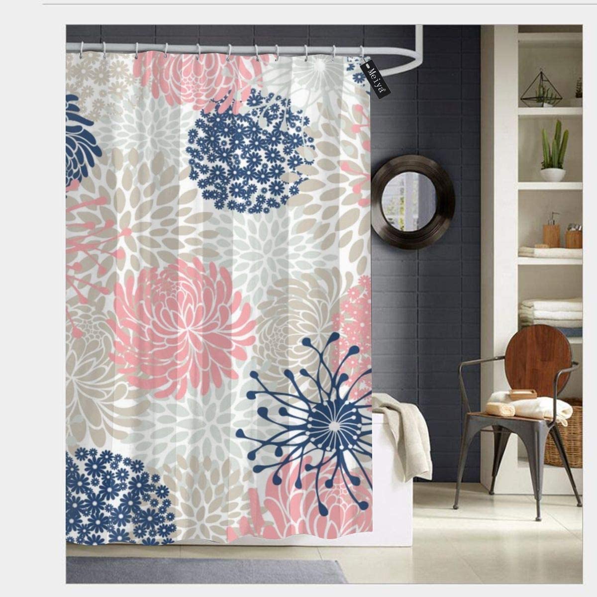 Featured image of post Navy And Coral Shower Curtain