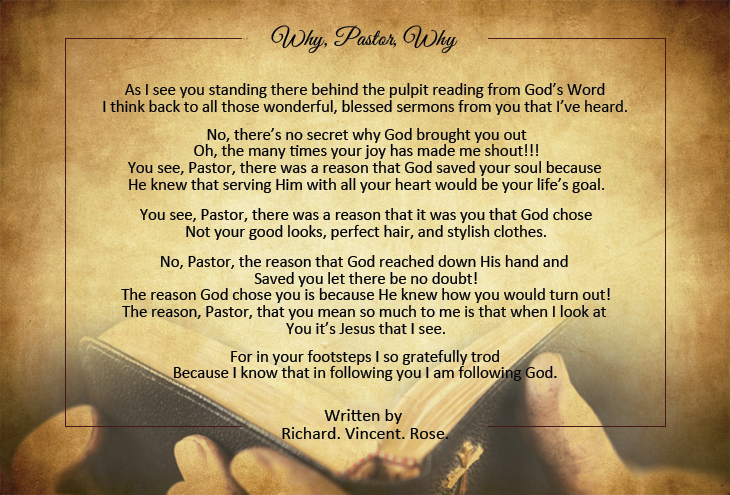 picture Pastor Anniversary Poems