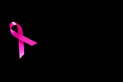 pix Pink Breast Cancer Ribbon Black Background