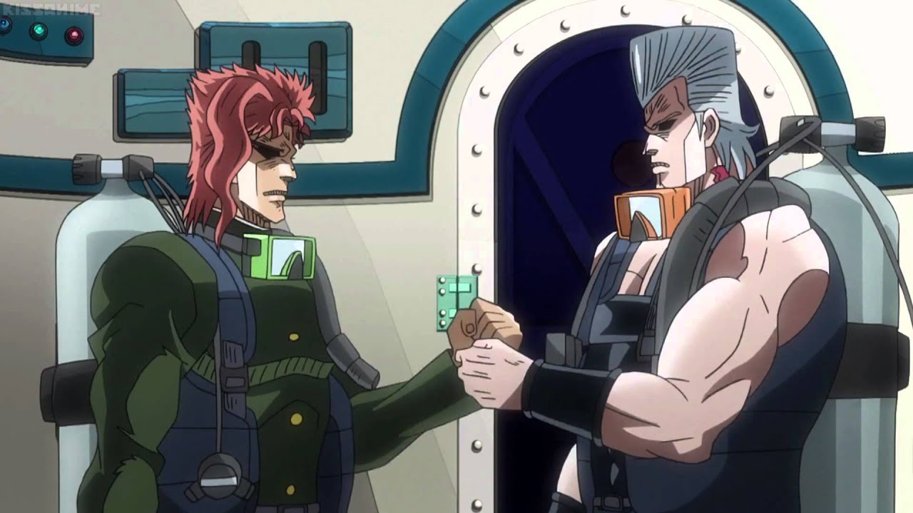 pix Polnareff And Kakyoin Handshake Gif