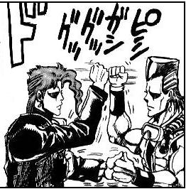 images Polnareff And Kakyoin Handshake Manga