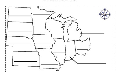 pic Printable Blank Map Of Midwest States