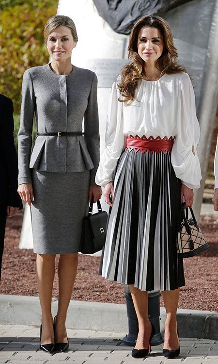 pic Queen Letizia Of Spain And Queen Rania Of Jordan