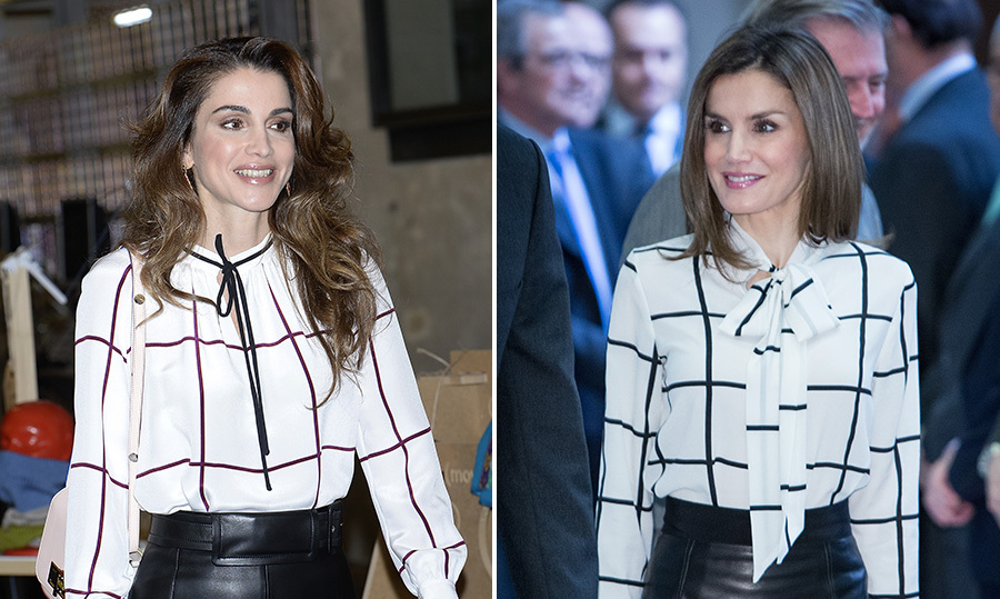 picture Queen Letizia Of Spain And Queen Rania Of Jordan