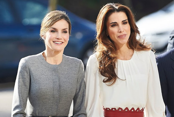 photo Queen Letizia Of Spain And Queen Rania Of Jordan