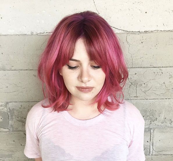 Featured image of post Raspberry Pink Dark Pink Hair