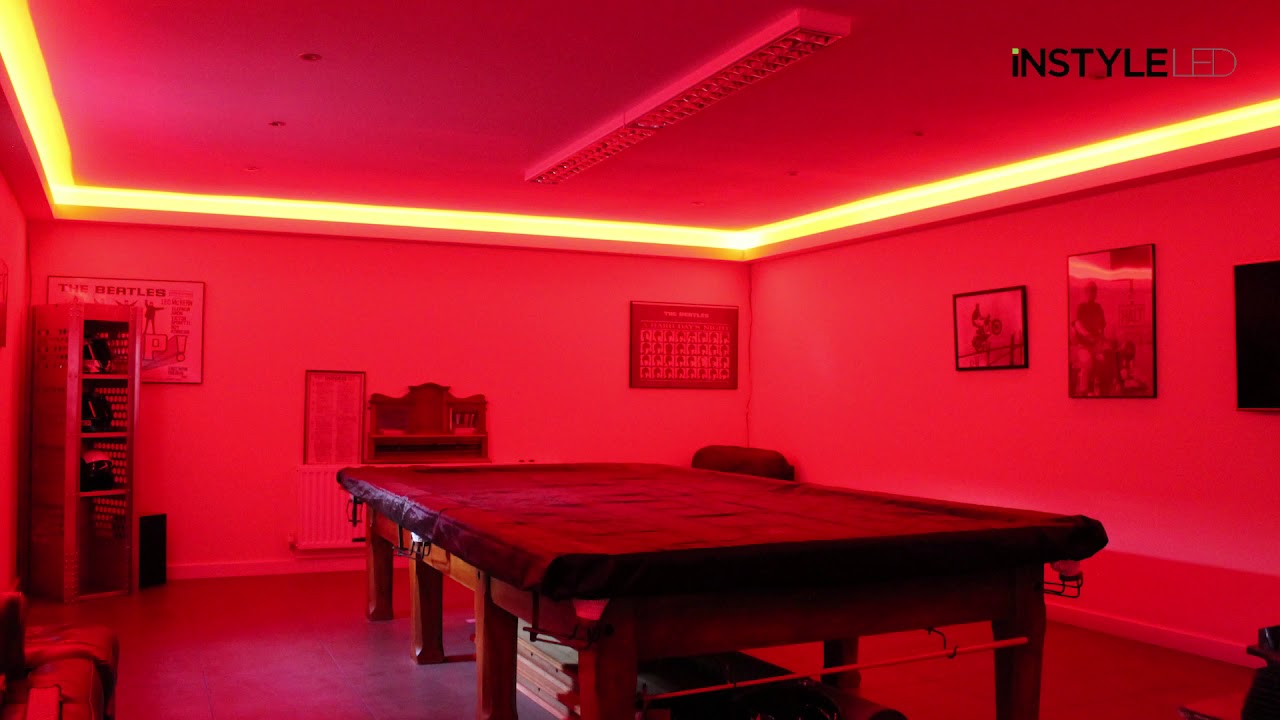 wallpapers Red Led Lights On Wall