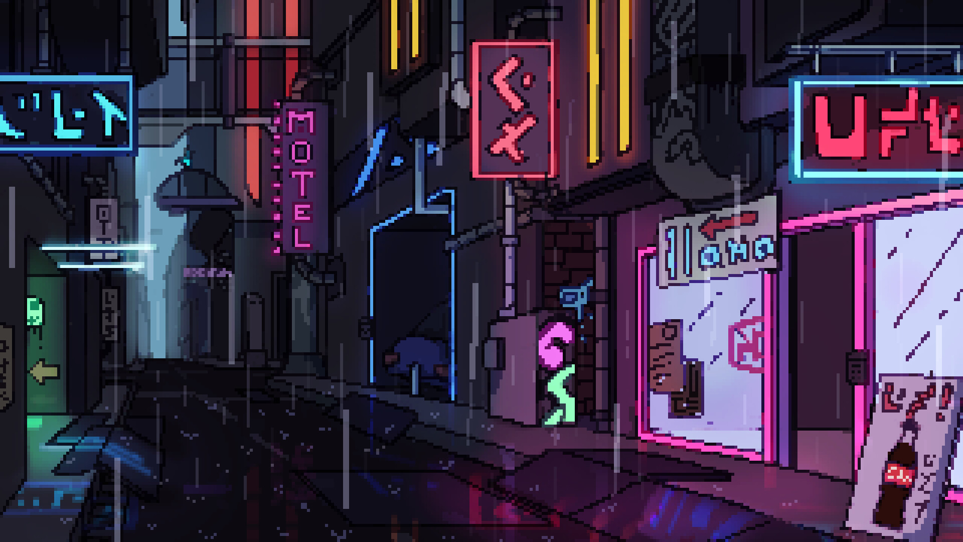 pix Sci Fi Pixel Art Background