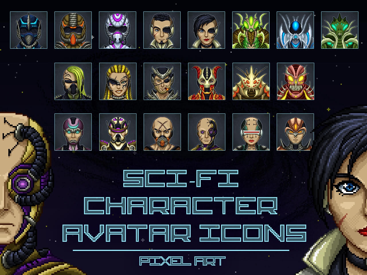 photo Sci Fi Pixel Art Character