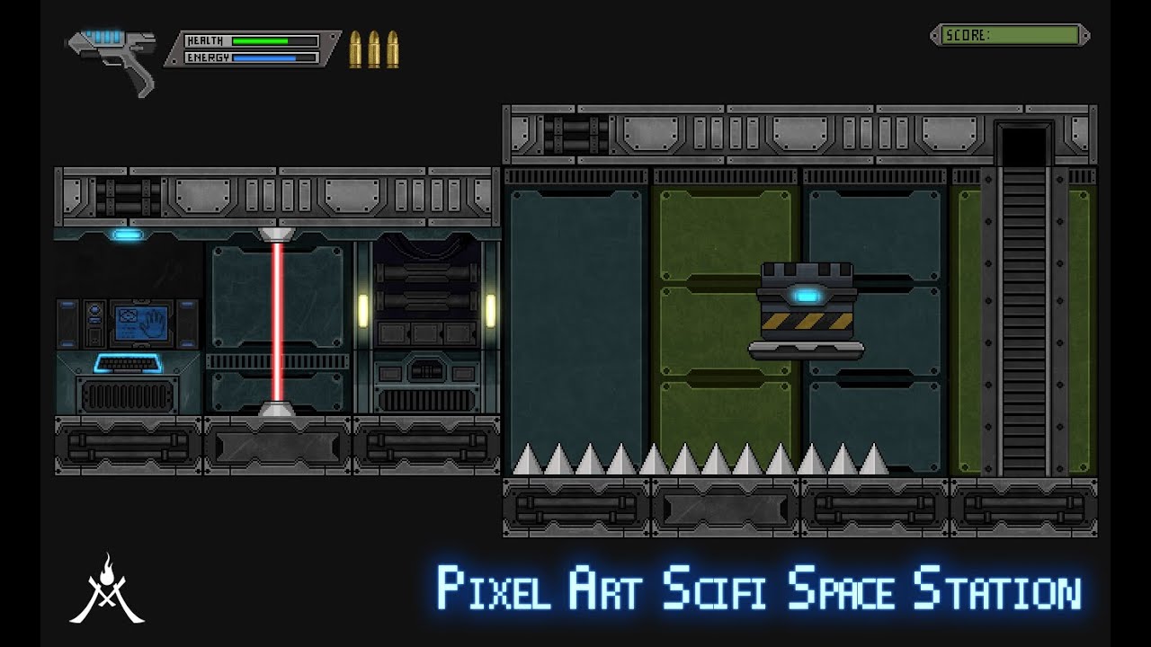 wallpapers Sci Fi Pixel Art Games