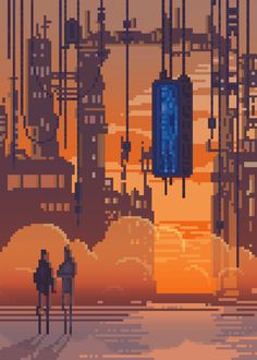 photo Sci Fi Pixel Art Gif