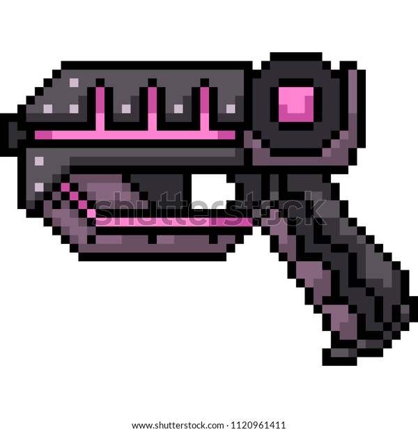 pics Sci Fi Pixel Art Gun