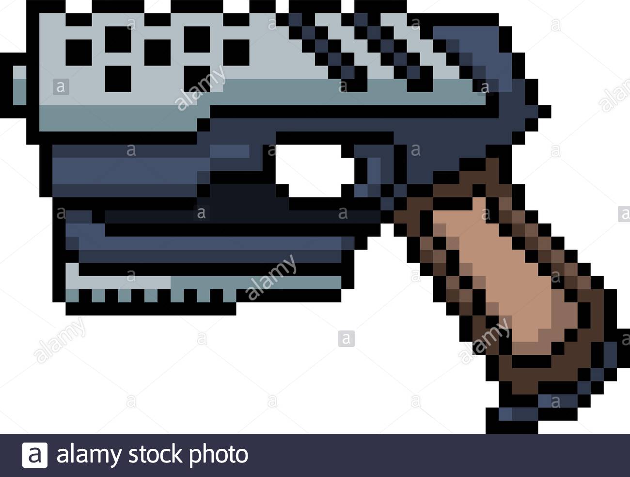 pic Sci Fi Pixel Art Gun