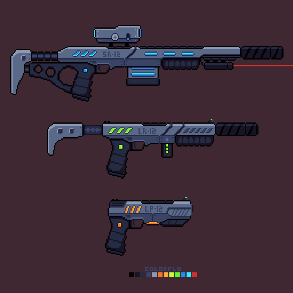 images Sci Fi Pixel Art Gun