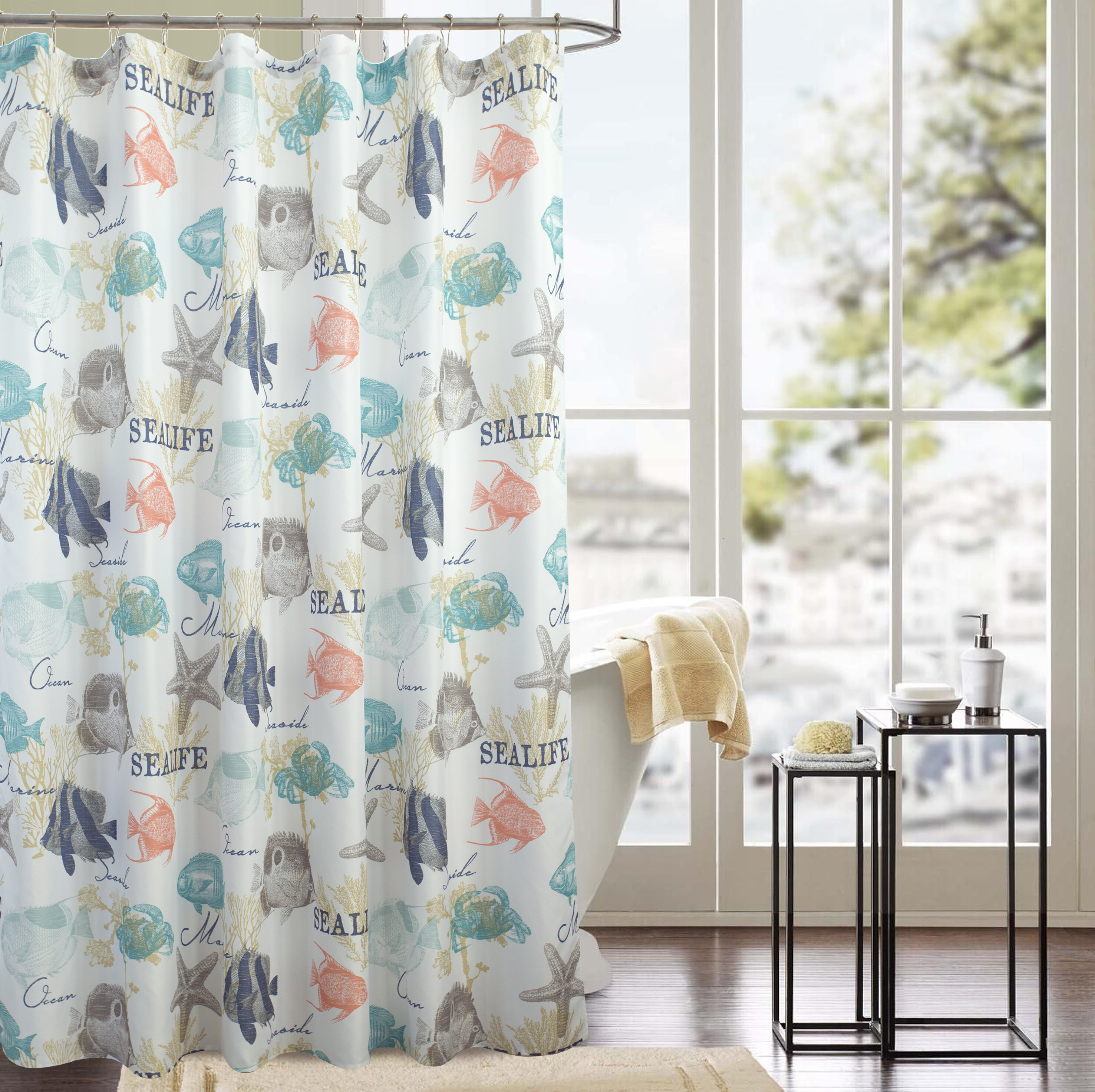 pics Sea Coral Shower Curtain