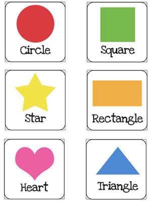 photo Shapes Flashcards Clipart